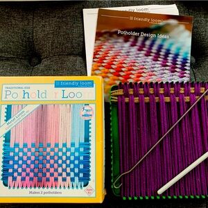 Potholder Loom with extra Loops